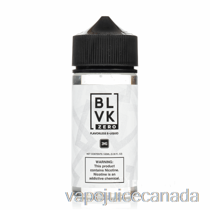 Vape Disposable Canada Flavorless - BLVK - 100mL 0mg